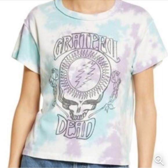 Daydreamer Tops - NWOT Daydreamer Grateful Dead Tie Dye Reverse Graphic Tee size xs